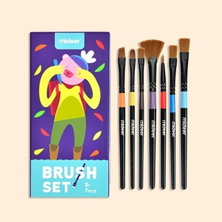 MIDEER Paint Brush Set 7 PCS Painting Brushes