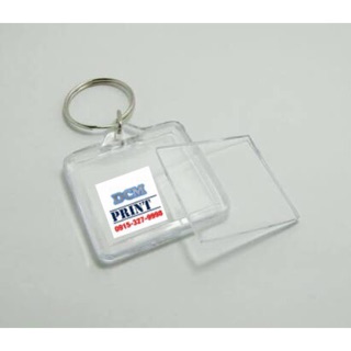 50pcs Acrylic square blank keychain