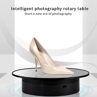 Photography Display Stand USB Electric Turntable 360 Rotating Display Stand 20cm Electric Rotating Jewelry Display Stand Motorized Rotary Turntable Modeldisplay Rotation Stand Base USB/Battery Powered