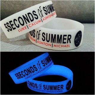 5SOS 5 Seconds Of Summer glow Baller Band Wristband