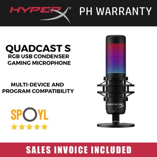 Hyper X Quadcast S RGB USB Condenser Gaming Microphone - Spoyl store