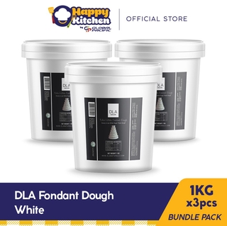 DLA Fondant Dough White 1kg Set of 3
