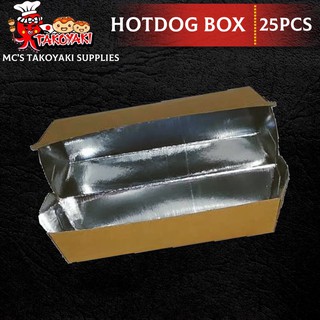 Hotdog box (4pcs takoyaki box) 50PIECES