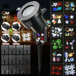 Projector metal star shower with 12pcs pattern slide Outdoor