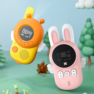 2PCS Rabbit Mini Kids Walkie Talkie Children phone Handheld Transceiver 3KM Range Radio Interphone C