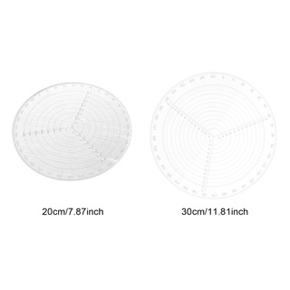 【In stock】Circular Ruler Drawing Tool Art Materale Round Rulers Circles Diameter Translucent High Quality Durable 20cm / 30cm For Woodworking Acrylic Multifunctional Stationery