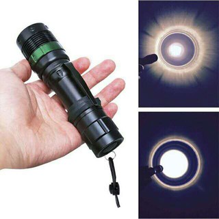 R-15 Adjustable Rechargeable Flashlight COD CREE LED Police Rechargeable flash