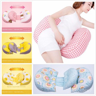 【2 in 1】Pregnancy Pillow Maternity Suport Cushion Suport Breastfeeding Positioner Back Suport Pillow