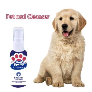 Pet Breath Freshener Spray Dog Teeth Cleaner Fresh Breath Mouthwash