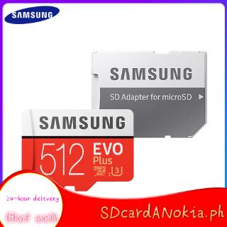 Original SAMSUNG EVO Plus 512GB Micro SD Card U3 Flash Cards SDXC Max 100MB/s TF Card 512gb