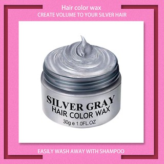 Disposable Silver Grey Hair Coloring Material Styling Hair Wax Hair Dye Color Hair Wax Dye Cream