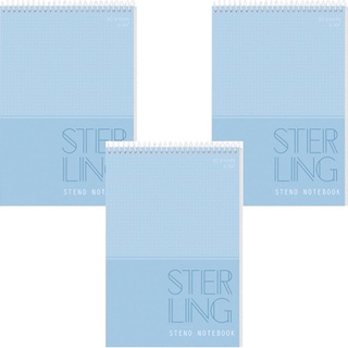 3Pcs Sterling Steno Notebook Design 4Notepads