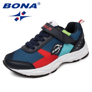 BONA New Arrival Style Children Casual Shoes Mesh Boys Shoes Hook & Loop Girls Loafers Outdoor