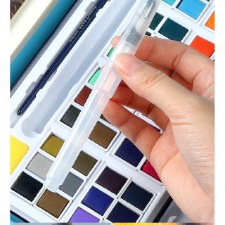 18/24/36/48 Colors Solid Paint Set Metal Iron Box Watercolor Painting Pigment Art (8)