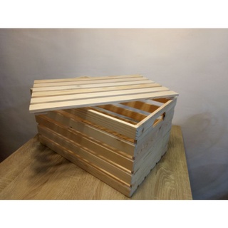 Wood Crates with Cover Size 19 x 12 x 10