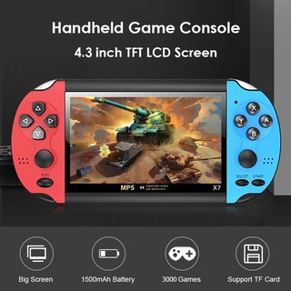 X7 Handheld Game Console 4.3 inch Screen MP4 Player Video Games Retro Real 8GB Support for PSP Game