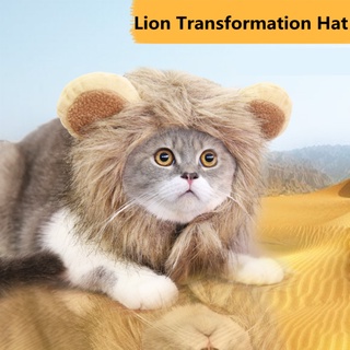 Pet Hats Pet Hair Accessories Lions Turn Into Halloween Hats Cat Hats Velcro Adjustable Pet Supplies (2)