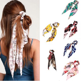 emsfashion Retro Pendant Hair Band Ribbon Band Elastic Hair Tie Ponytail Knot Girls Hair Accessories
