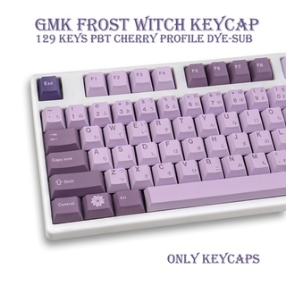 GMK Frost Witch Keycaps PBT DYE-Sublimation Mechanical Keyboards Key Cap 129 Keys Cherry Profile For MX Switch (1)