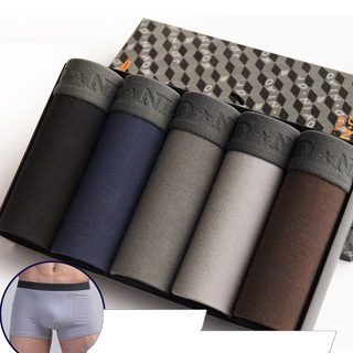 5Pcs/lot Men Underwear Cotton Boxer Men Underpants Comfortable Breathable Men's Panties Underwear