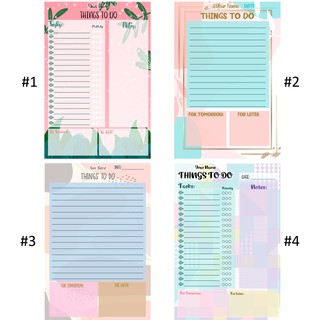 COD Customized To do list/Planner Notes/48 sheets minimalist design
