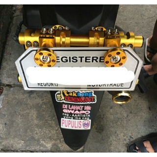 Motorcycle license plate holder Universal transfomen plate holder