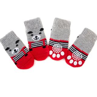 TRANQUILLT BIG SALE !!! 15-01-2021 21:00 - 00:00 !!! Traction Control Cotton Socks Indoor Dog Nonskid Knit Socks 5 Pack (6)