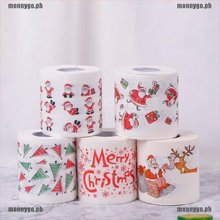 [monnygo]Christmas Table Napkin Home Santa Claus Bath Toilet Roll Paper Xmas Dec