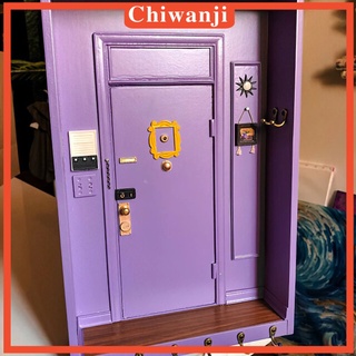[CHIWANJI] Purple Door Key Holder Hooks Rack Wall Mount Decor Hanger Entryway Box Friends Monica (1)