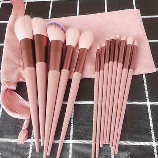 13pcs Soft Set Make Up Brush Maange Brushes with cloth bag (3)