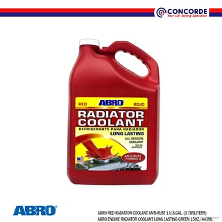 ❣Concorde Abro Red Radiator Coolant Anti-rust 1 U.S. Gallon