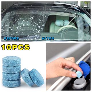 10pcs Car Windshield Glass Cleaner Auto Window Cleaning Car Concentrated Effervescent Tablets