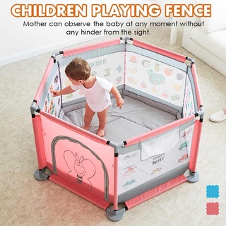 140X65CM Cartoon Playpen For Children Baby Playpen Kids Fence Children's Balls Pool Indoor Safety