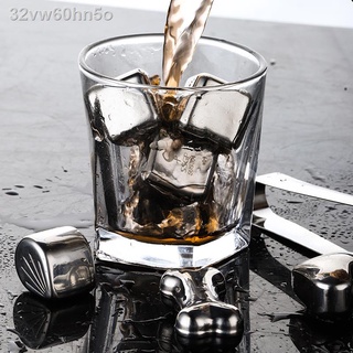 ✟№□304 stainless steel ice cube quick-frozen ice grain iron metal ice tartar household whiskey sprit