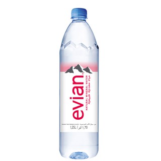 Evian Natural Spring Water Bottle 1.25L