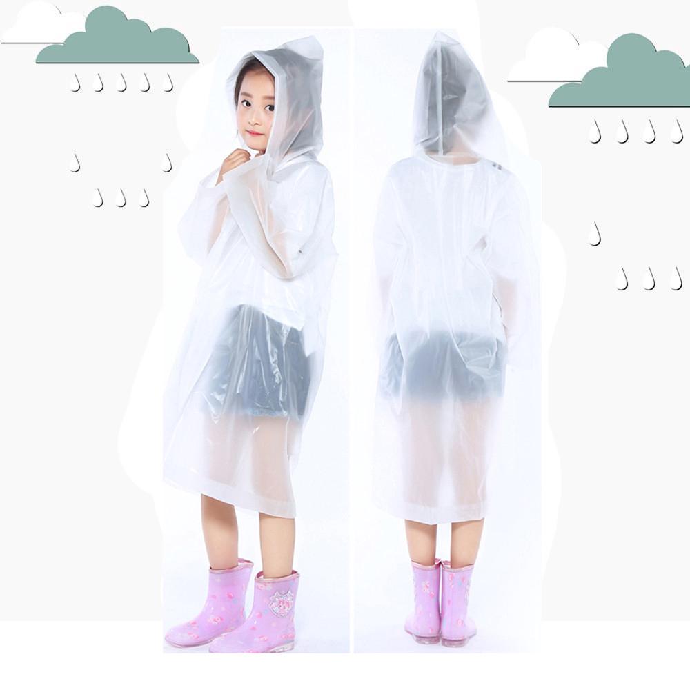 Reusable Raincoats Children Rain Ponchos For 6-12 Years Old⚡ (8)