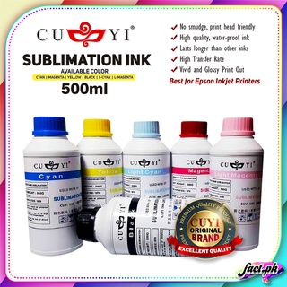 500ml Ink for Epson Printer CUYI Pigment Ink & CUYI Sublimation Ink Refillable Ink