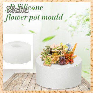Ri_3D Rounded Shape DIY Silicone Concrete Plant Flower Pot Vase Candle Holder Mold