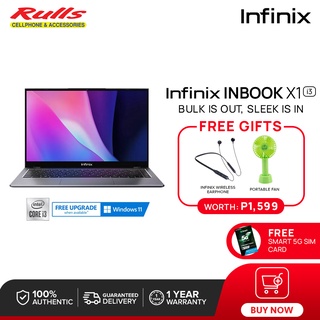 Infinix INBook X1 Laptop | Core i3-1005G1 | 14.0" Display | 8GB + 256GB SSD | Intel HD Graphics