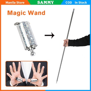 110cm Portable Steel Silver Retractable Sticks Scalable Magic Wand Props For Stage Magic Performance (1)