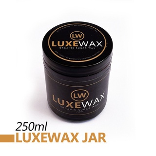 LUXEWAX Sugar Wax Kit - 100% natural hot / cold hair removal sugar waxing jar & kit
