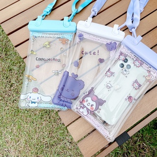 Hello Kitty Stitch Waterproof Phone Pouch Underwater Phone Bag Case Swimming Diving Phone Case Bag fo IOS Android Smartphone