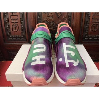 ins*Ready Stock* Adidas Pharrell Williams Human Race NMD running shoes Mens Womens Sneakers Pink Gre