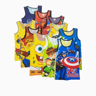 Cathlyn Cotton Sando Assorted For Kids Boys Tank Top 2-7 years old