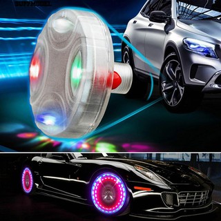 ⏲Car Auto Wheel Hub Tire Solar Color LED Decorative Light Solar Energy Flash