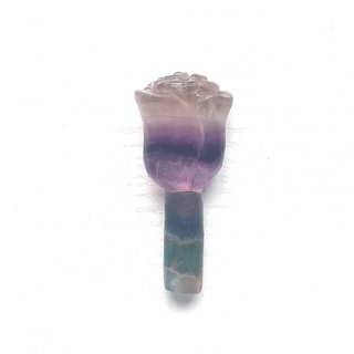 Natural Color purple green rainbow Stone Rose Pendant Flower Necklace Chinese Jadeite Jewelry Charm