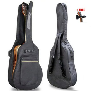 KAWES Guitar Bag Waterproof Guitar Case Double Strap Black Guitar Bag - 40/41 inch
