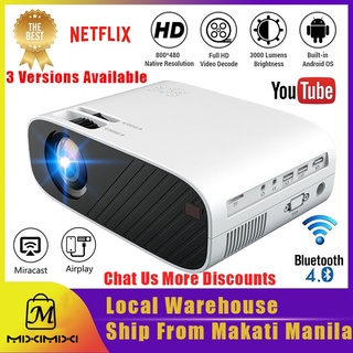 ▪1080P Android Mini Projector HD Proyector WIFI Led Projector Home Cinema Support AV/USB/HDMI/VGA/TF