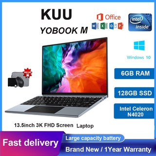 [1Year Warranty]KUU 13.5'' 3K HD Screen Laptop 6GB RAM+128GB Celeron N4020 (1)