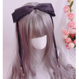 Japanese Handmade Oversized Hair Hoop lolita Bow Hair Accessories (1)